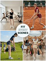 Conjunto Deportivo Personalizado EnovStars de 6 Piezas para Mujer, Top Corto de Manga Corta y Pantalones Cortos, Ropa Deportiva para Tenis, Yoga, Gimnasio, Conjunto Fitness