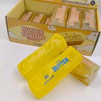 Jouet anti-stress souple en forme de beurre, à récupération lente, en vaseline et huile de coco, pour jeu sensoriel, coffret de présentation pour boutique