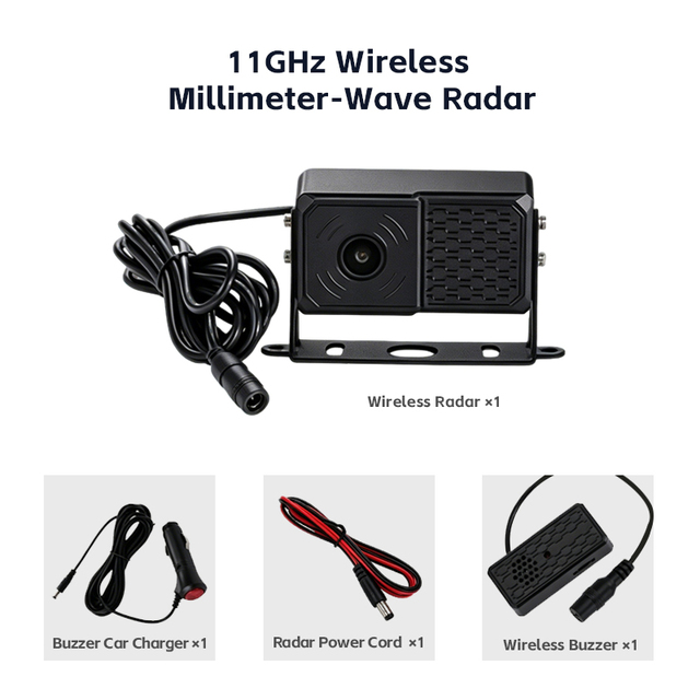 Truck and Van Radar System Wireless Millimeter-wave Radar Waterproof Collision Avoidance Warning for Forklifts