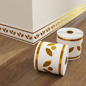 Plinthe murale en mousse PE géométrique, rouleau <span class=keywords><strong>de</strong></span> 10 cm x 5 m, autocollante, pour sol, cuisine, <span class=keywords><strong>salle</strong></span> <span class=keywords><strong>de</strong></span> <span class=keywords><strong>bain</strong></span>, autocollants muraux - Product Image 3
