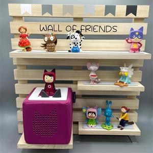 Chambre d'<span class=keywords><strong>enfant</strong></span> personnalisée <span class=keywords><strong>murale</strong></span> en bois de Paulownia solide flottant Toniebox jouet pour enfants <span class=keywords><strong>étagère</strong></span> royale - Product Image 1
