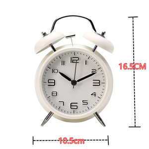 Qiyi Alarm <b>Clock</b> 4 Inch Quartz Silent With Snooze Function For Student Bedroom <b>Desk</b> Use - Product Image 5