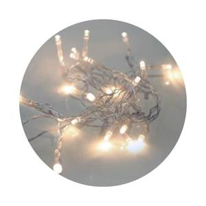 Guirnalda - luces de cadena tipo LED, longitud de 0,9 m, color plata, protección IP20, ideal para decoración interior. - Product Image 1