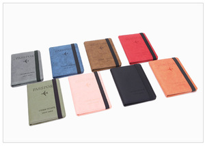 Funda de Pasaporte Personalizada de Cuero PU con RFID, Tarjetero y Cartera con Patrón de Letras, Organizador de Viaje para Pasaporte - Product Image 6