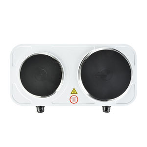 Andong Cuisinière électrique à 2 brûleurs Portable avec deux plaques chauffantes solides en fonte pour la cuisson - Product Image 3