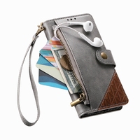 Untuk Moto G05/G15/G75/G86/G06/G57/G67 Power Zipper Style Wallet Case Card Holder Phone Cover