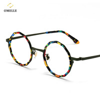 Monture de lunettes légère en titane pleine monture colorée pour hommes, nouvelle marque de créateur 2025, lunettes à fleurs pour femmes
