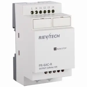 Mini controlador lógico programable, PR-6AC-R PLC para control de automatización industrial