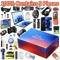 Incluye 5 Piezas, Cajas de Regalo Misteriosas Vintage Aleatorias de Electrónicos 3c Lucky, Caja de Regalo Sorpresa con Reloj Inteligente y Teléfono Móvil
