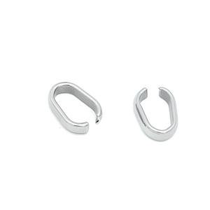 ピース/バッグステンレス鋼楕円形ペンダントピンチベイルメロンシードバックルDIYネックレスブレスレットチャームコネクタジュエリー所見 - Product Image 5