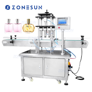 ZONESUN ZS-YG11 Automatique Liquide En Aluminium Cosmétiques Parfum Pompe Pulvérisation Bouteille Bouchons D'étanchéité Sertissage Pressage Capsulage Machine - Product Image 1