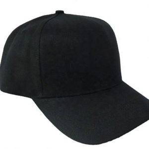 Casquette de baseball pour hommes, design personnalisé, 5 panneaux, style A-frame, broderie plate, noire unie, avec logo, vente en gros - Product Image 3