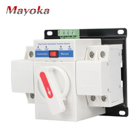 Interrupteur de transfert automatique double alimentation CC 100 ampères ATS pour onduleur solaire