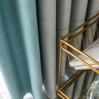 2025S nouveau style coton et lin tissu occultant complet tissu de rideau de chambre
