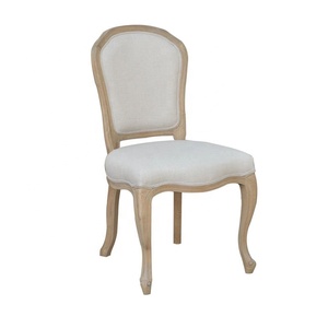 Scallops <strong>Upholstered</strong> Solid Wood <strong>French</strong> <strong>Provincial</strong> Dining <strong>Chair</strong> - Product Image 2
