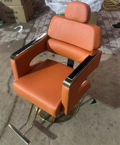 Silla de Peluquería Giratoria y Ajustable en Altura, Plegable, con Reposabrazos de Acero Inoxidable, Silla de Belleza y Barbería - Product Image 2