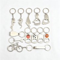 Décapsuleur de bouteille de bière moderne en alliage de zinc avec porte-clés - Design magnétique portable - Vente en gros directe du fabricant, personnalisation