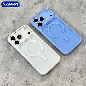 VAWI B494 Coque de protection magnétique antichoc en PC effet mat <span class=keywords><strong>pour</strong></span> iPhone 18 17 16 15 Pro Max et Samsung - Product Image 2