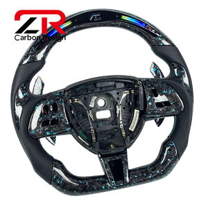 พวงมาลัยรถยนต์สำหรับ Jaguar <span class=keywords><strong>XF</strong></span> XFR XFL XJ ปี 2008-2015 พวงมาลัยกีฬาคาร์บอนไฟเบอร์แบบฟอร์จสั่งทำพิเศษ - Product Image 2