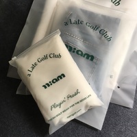 Sacs à fermeture éclair en PVC transparent mat avec logo personnalisé, recyclables, pour chaussettes et vêtements