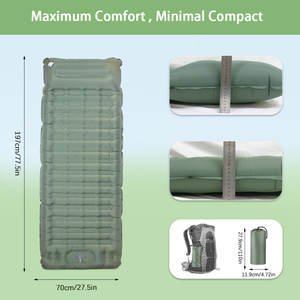 <span class=keywords><strong>Matelas</strong></span> de camping pliable avec rembourrage en <span class=keywords><strong>mousse</strong></span> pour tente et usage extérieur - Product Image 5