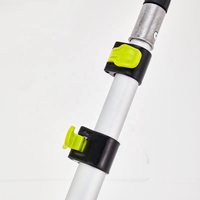 Perche télescopique industrielle robuste de 2 m avec poignée en aluminium, outils d'assemblage, utilisation facile, verrouillage sans effort, extension, OEM ODM, modèle Aodilin