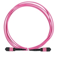 Kabel Patch Fiber Optik MTP MPO Berkualitas Tinggi OM5 untuk Penggunaan Dalam Ruangan 8/12/24 Core Perakitan Kabel Trunk dengan Jaket Luar LSZH/PVC untuk Pusat Data