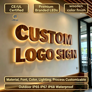 Custom LED 3d Signage Wooden Letter <strong>Sign</strong> Business logo Led Illuminated <strong>Sign</strong> for Company Brand logo Outdoor Shop Name Board <strong>Sign</strong> - Product Image 1