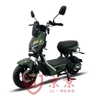Moped électrique élégant 650W à succès avec siège arrière, trottinette électrique multicolore pour les trajets quotidiens et la conduite adulte