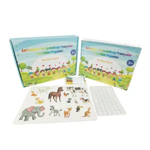 Personnaliser le livre occupé enfants tout-petits cadeau éducation précoce apprentissage <span class=keywords><strong>espagnol</strong></span> livre enfants occupé impression personnalisée - Product Image 3