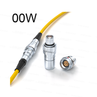 Connecteur étanche IP68 pour robot sous-marin, série 00W, 2/3/4/5 broches, prise FVG 600 mètres, prise fixe HVG