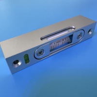 Niveau à bulle en acier inoxydable REALMAX, horizontal, 100 mm, mini règle de niveau à bulle, niveleur bidirectionnel avec aimant puissant