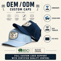 Gorra Trucker de 5 Paneles con Logotipo Personalizado OEM ODM, Bordado 'Bay Life' Cortado con Láser, Venta al por Mayor de Fábrica, MOQ Bajo, DDP