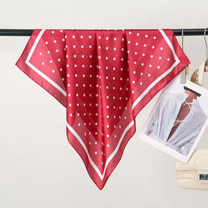 Viviblook Z314AS05 Pañuelo cuadrado de lunares para mujer, pañuelo para la cabeza clásico y retro a la moda para ir al trabajo - Product Image 5