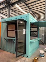 Mini conteneur mobile de restauration rapide préfabriquée de 20 pieds pour bar à café Design moderne pour extérieur Conteneur pour café Maison pour maison Pop-up Shop