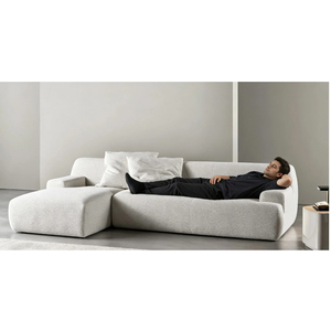 Divano moderno in tessuto (velluto/velour), comodo e piacevole da usare, adatto per il soggiorno - Product Image 6