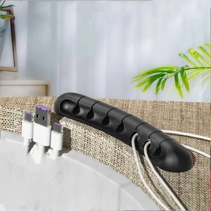 En gros Organisateur de câbles auto-adhésif en silicone pour bureau, fixation de fiches, câbles de souris, câbles de casque et câbles de données de téléphone portable - Product Image 4