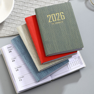 Agenda DOMIKEE 2026 A7 en Inglés, Mini Libreta de Bolsillo de Cuero, Planificador Diario de 365 Días, Calendario Anual y Semanal, Estilo de Tapa Dura - Product Image 3