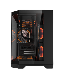 Precio de fábrica, escritorio personalizado, gabinete de vidrio templado de, caja de PC, cajas de computadora para juegos de PC y Torres, carcasa de torre media - Product Image 4