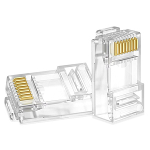 หัวต่อสายแลน D-Sunty RJ45 แบบโมดูลาร์ 8P8C สำหรับ Cat.5E Cat6 UTP ทองแดงผสม 8 พอร์ต กล่องพลาสติกเชื่อมต่อ - Product Image 5