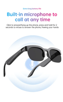 Lunettes Intelligentes IA pour Sports de Plein Air, Lunettes de Soleil Tendance avec Écouteurs Sans Fil, Traducteur et Commande Vocale