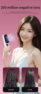 Cepillo Alisador Portátil para Viaje con Iones Negativos, Calentamiento Rápido, Peine Alisador Eléctrico Inalámbrico - Product Image 4
