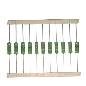 Gamme de valeurs de résistance : 1 R ~ 200 k. Série de résistances à film d'oxyde métallique MO 1% 2% 5% <span class=keywords><strong>4K3</strong></span> vert. - Product Image 1