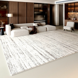 พรมปูพื้นลายทางสไตล์อิตาเลียนวินเทจเก๋ไก๋ รูปทรงสี่เหลี่ยมผืนผ้า ลายพิมพ์นามธรรม ป้องกันคราบสกปรก สำหรับห้องนั่งเล่น ห้องนอน ห้องทำงาน - Product Image 1