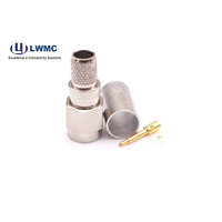 Conector recto coaxial RF, crimpado SMA macho/hembra para cable LMR240/RG8 MiNi