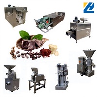 Usine complète de transformation des fèves de cacao, machine d'extraction de la liqueur de chocolat, machine de filtration, ligne de production de beurre de cacao et de poudre