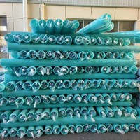 Tuyau de ventilation flexible en plastique HDPE bleu, double paroi ondulée, antibactérien, écologique, DN250mm, 3m de long, vente chaude