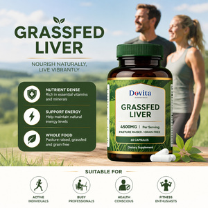 Bulk Supply OEM Private Label Grass Fed Beef <b>Liver</b> Capsules Natural Biotin Rich Gluten-Free 2 Capsules Daily Energy Boost 120 - Product Image 2