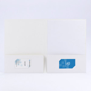 Cá nhân in ấn gấp A4 Manila giấy thư mục tập tin với hai túi Tùy chỉnh màu sắc & Cmyk in ấn - Product Image 4