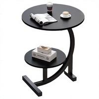 Table basse moderne de luxe en bois, avec fonction gigogne et rangement, pour salon et chambre à coucher